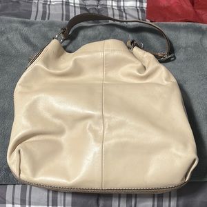 Purse, Coach, beige leather, excellent condition